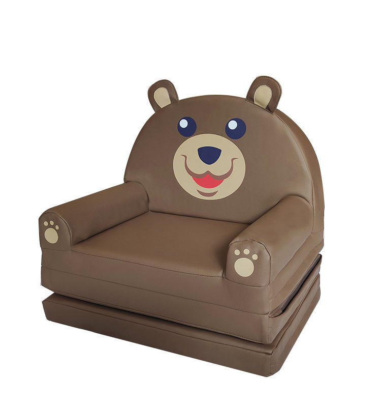 Baby Sofa Chair Cartoon Animal Pattern Living Room Baby Sofa Seat Baby Foldable Mini Sofa Indoor For Sleeping