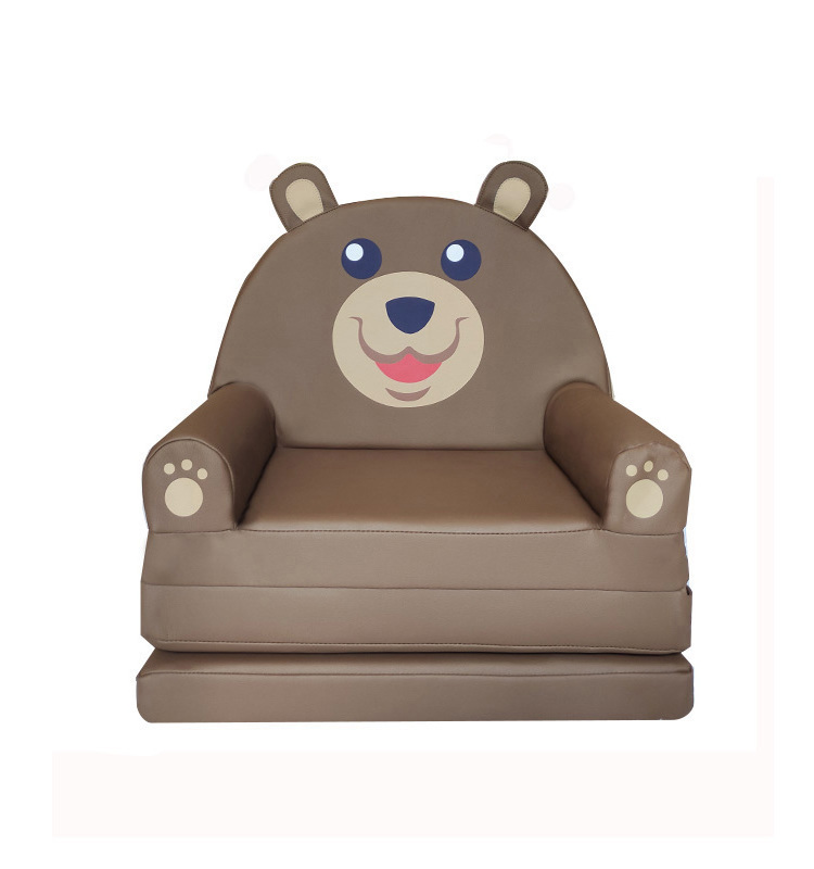 Baby Sofa Chair Cartoon Animal Pattern Living Room Baby Sofa Seat Baby Foldable Mini Sofa Indoor For Sleeping