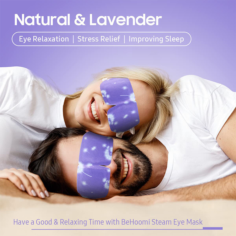 OEM Disposable Self Heating Steam Eye Mask Warmth Patch with Iron powder SPA Steam Eye Mask