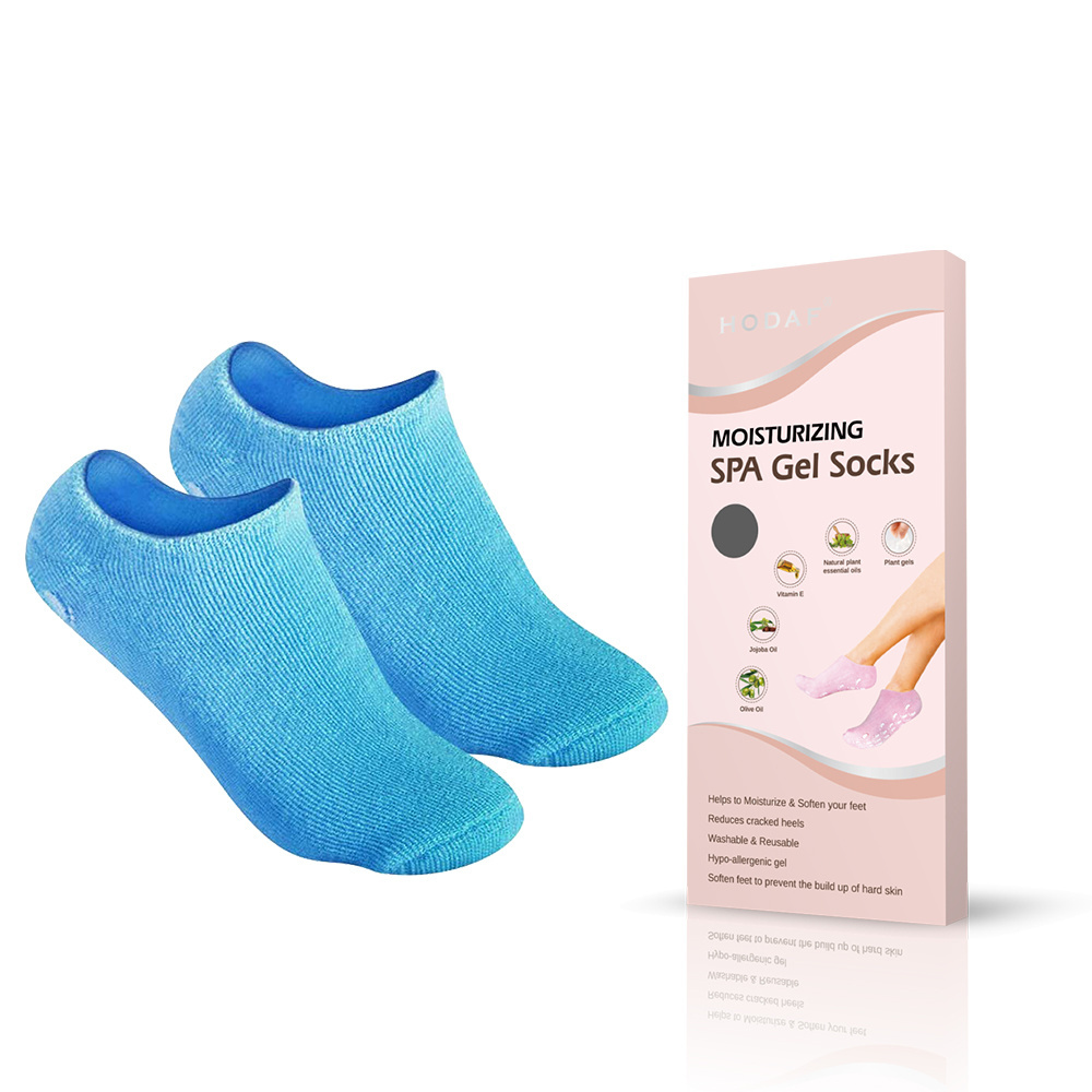 HODAF Foot Spa Silicone Socks Foot Care Moisturizing Softening Nourishing Gel Socks