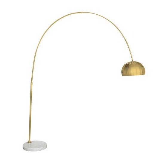 2023 Room Led Floor Lamp Modern Floor Lighting New Nordic Modern Arc Standing Gold Arc Floor Lamp With Marble Base