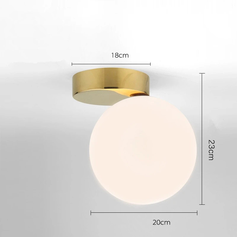 Custom Indoor Ceiling Light Use Acrylic Ball Light Cover Globe Ceiling Light