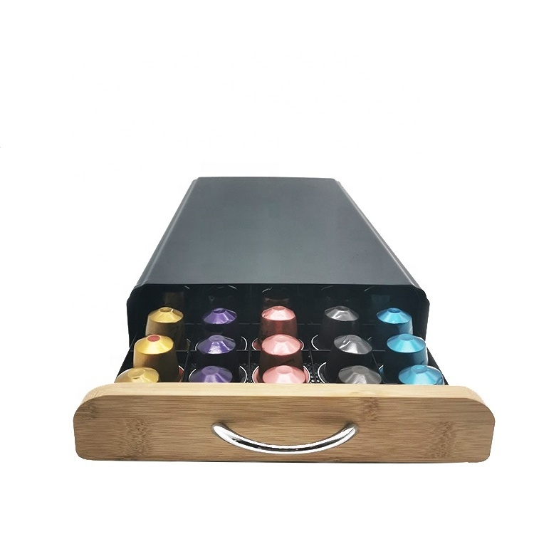 50 PSC Nespresso Capsule Storage Holders Coffee Pod Storage Drawer Coffee Capsule Holder For Kitchen