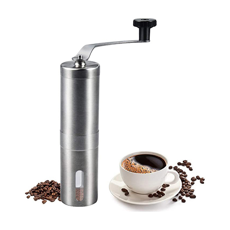 High quality metal coffee grinding miller  small and portable manual coffee grinder for home use