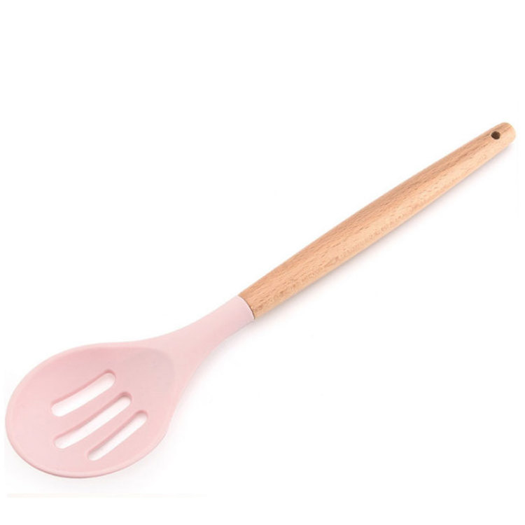 12 Pieces Silicone Kitchen Accessories Cooking Tools Kitchenware Silicone Kitchen Utensils With Wooden Handles