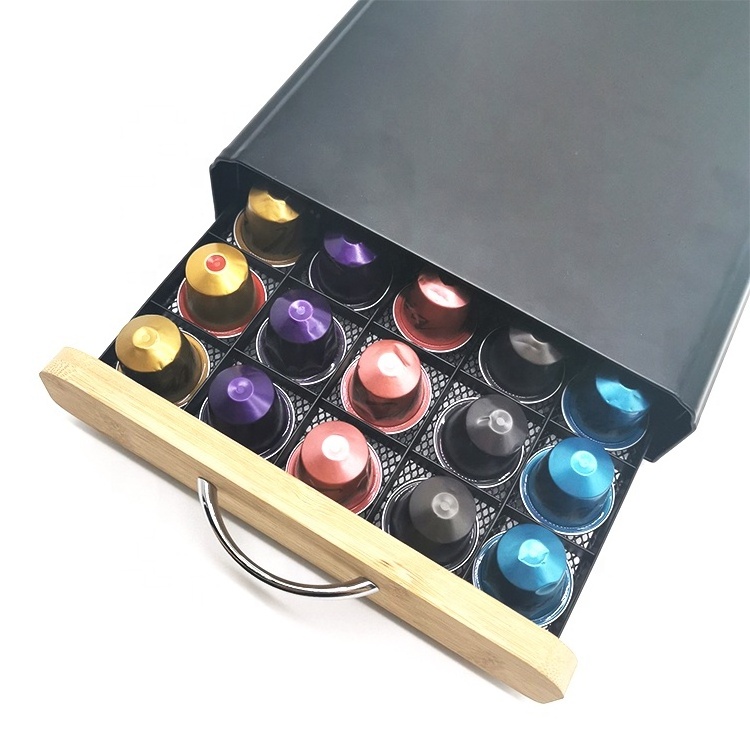 50 PSC Nespresso Capsule Storage Holders Coffee Pod Storage Drawer Coffee Capsule Holder For Kitchen