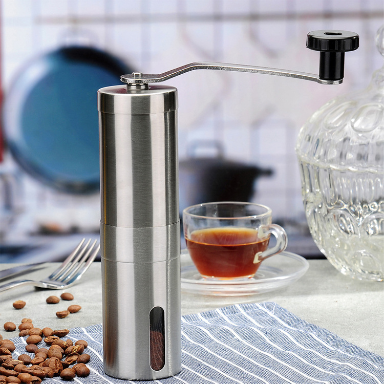 High quality metal coffee grinding miller  small and portable manual coffee grinder for home use