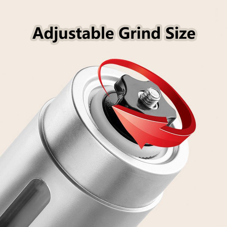 High quality metal coffee grinding miller  small and portable manual coffee grinder for home use