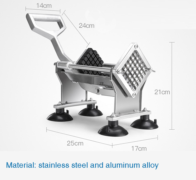 Manual Hands Stainless Steel Potatoes Chopper Potato Finger Chips French Fry Cutter Fried French Fries Cutting Machine