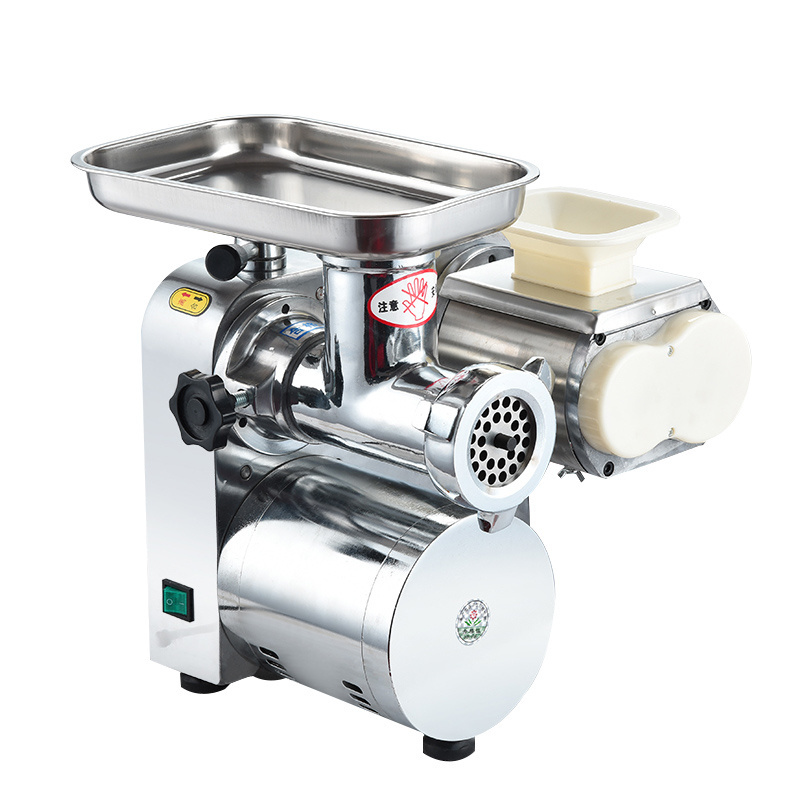 Small High Quality Table Top Stainless Steel Commercial Automatic 1.1Kw Electric Meat Grinder Grinding Mincer And Slicer Machine