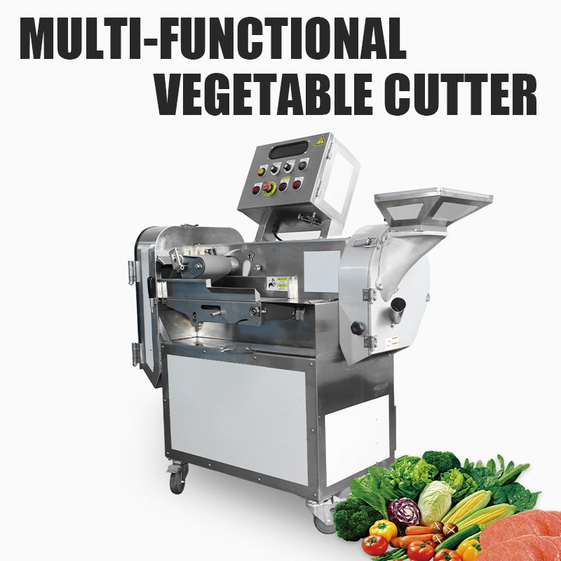 Commercial steel kitchen slicer vegetable dicer chopper restaurant cutting cucumber tomato cutter machine