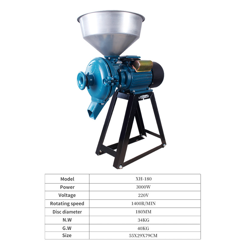 Wholesale commercial grain maize pulverizer powder corn electric wheat flour milling corn grinding grinder machine flour mill