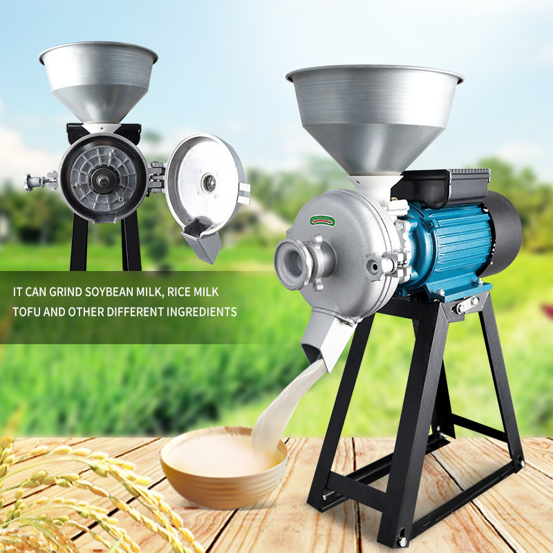 Commercial Grinder Wet And Dry Corn Grain Grinder Grinding Wheat Flour Milling Machine Flour Mill