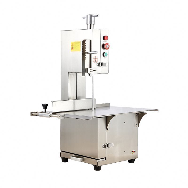 J210 JG210 On Table Automatic Commercial Butcher Electric Chicken Beef Cow Frozen Bone And Meat Band Saw Cutter Cutting Machine