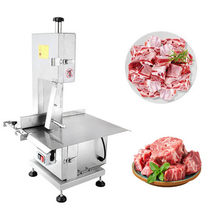 Industrial Commercial Table Electric Fish Pork Cow Beef Frozen Meat Steak Bone Band Saw Cutter Cutting Machine