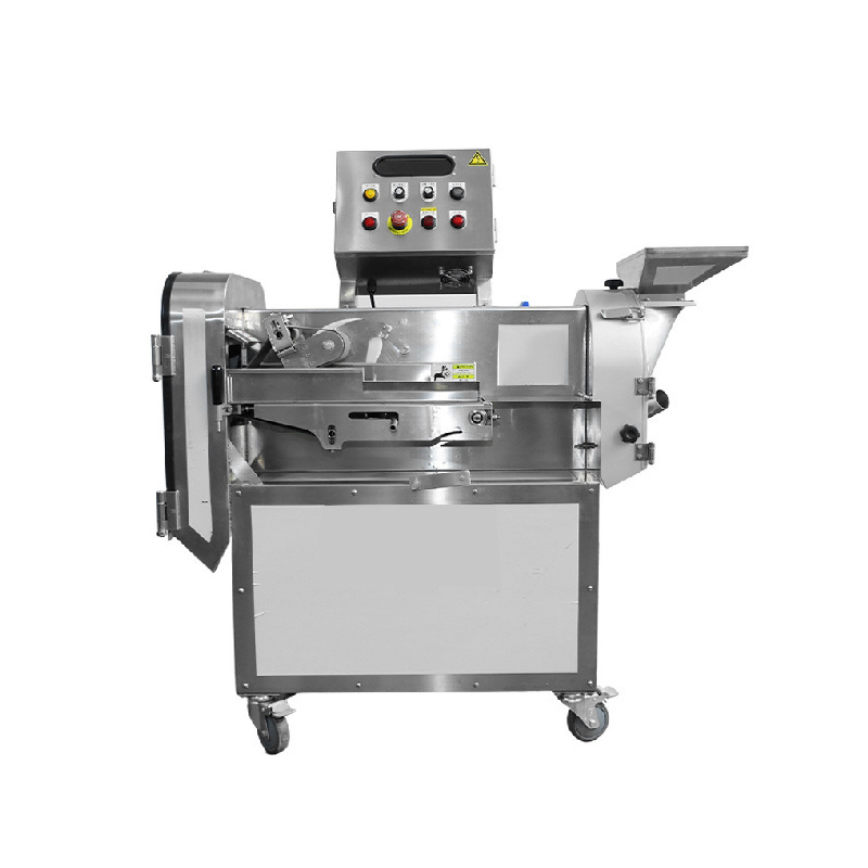 Commercial steel kitchen slicer vegetable dicer chopper restaurant cutting cucumber tomato cutter machine