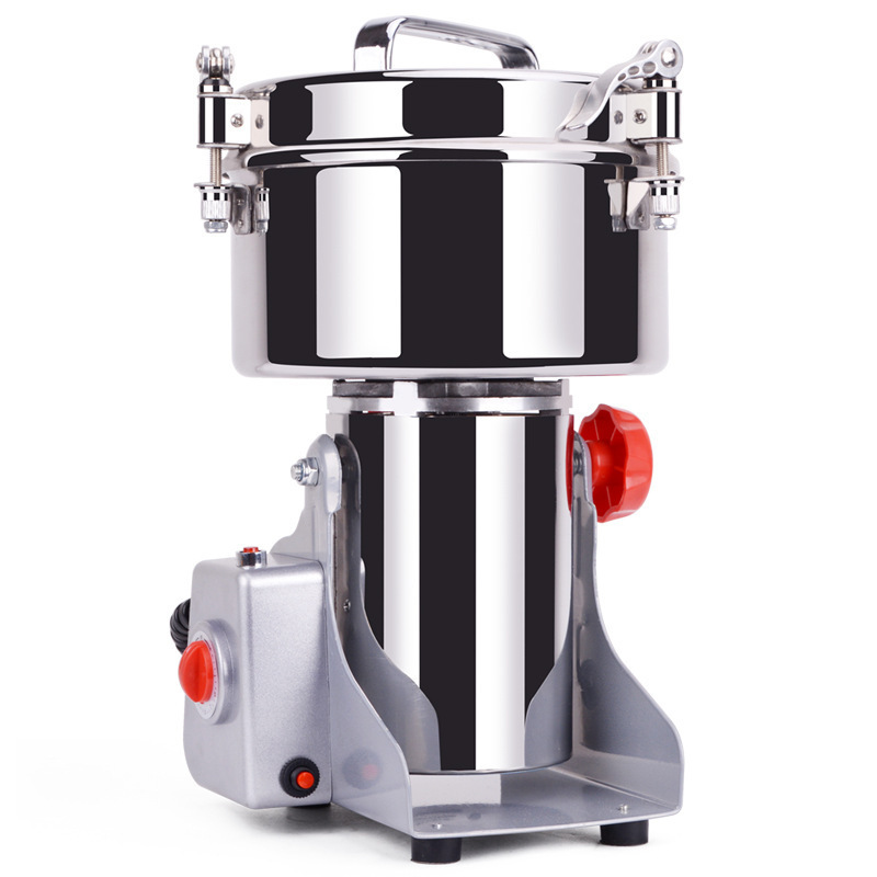 HOUPLUS 1500G Commercial Electric Stainless Steel Dry Spice Cereal Corn Maize Grinding Milling Machine Rice Grinder Flour Mill