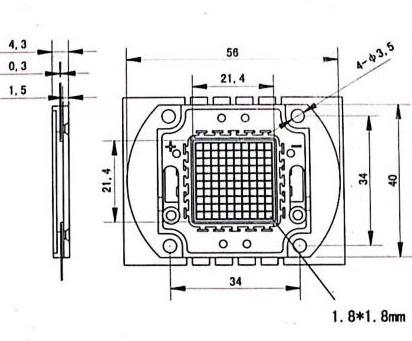 High bright 50w 100w cob white led 3500k 4500k 6500k