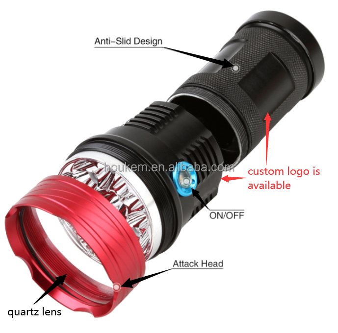 760nm 780nm 808nm led flashlight 9w ir 940nm illuminator flashlight