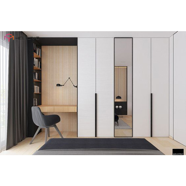 Bedroom use modern design style white closet made in China