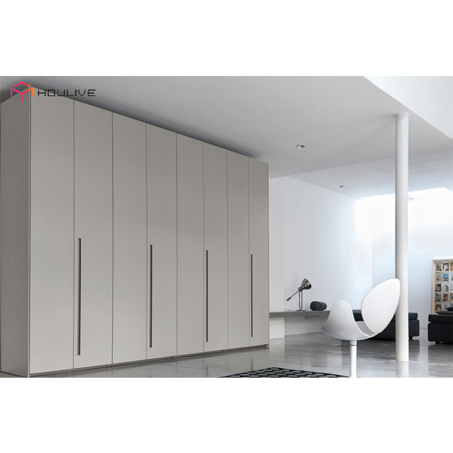 Bedroom use modern design style white closet made in China