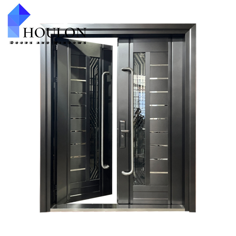 China High Quality Supplier Front Steel Entrance Doors Resistant Waterproof Exterior Security Doors