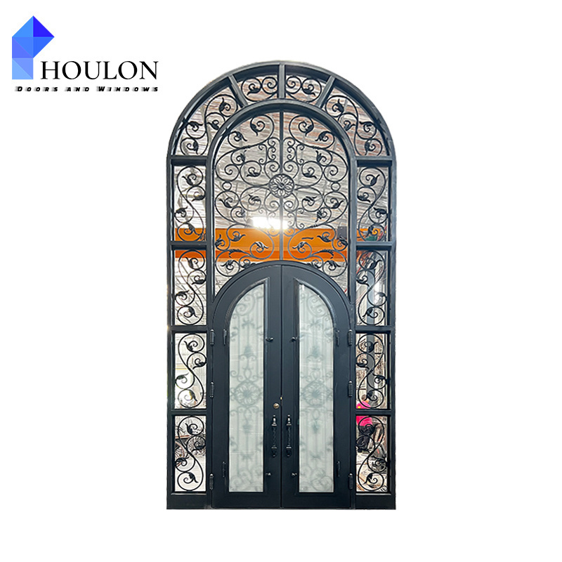 Best Price New Product Main Entry Modern Design Classical Wrought Iron Door Main Entrance Door