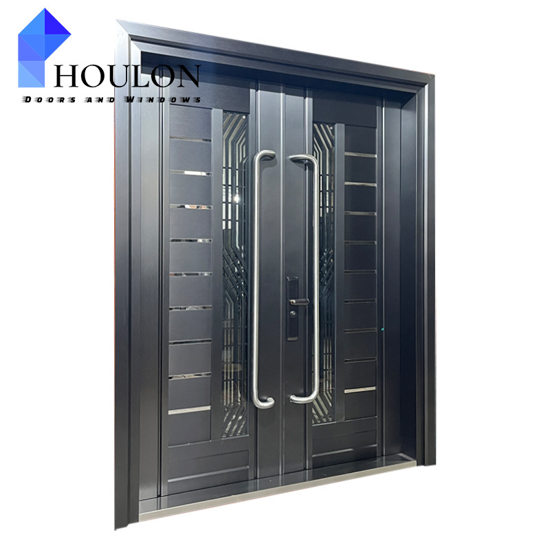 China High Quality Supplier Front Steel Entrance Doors Resistant Waterproof Exterior Security Doors