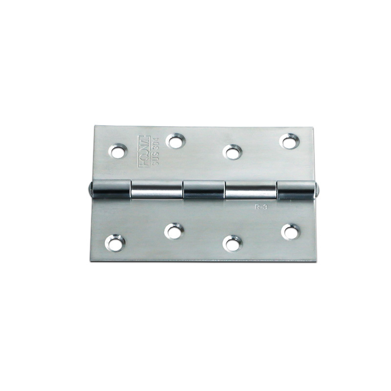 304 Stainless steel small hinge 4 inch multi-specification silent cabinet door hinge household door and window hinge