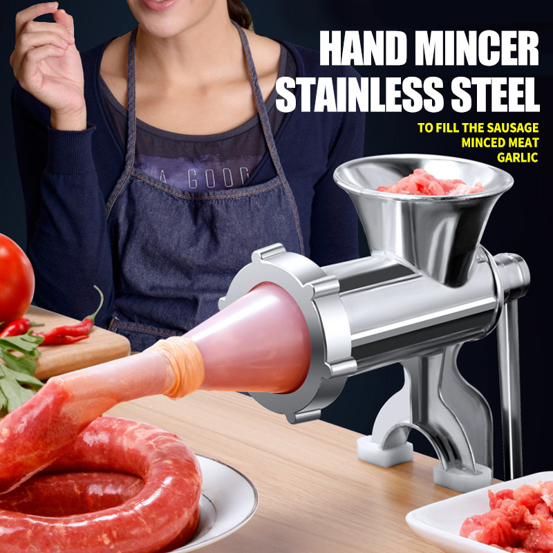 Moledora Moedor De Carne Manual Aluminum 10 Table Top Clamp Hand Meat Mincer Manual Meat Grinder