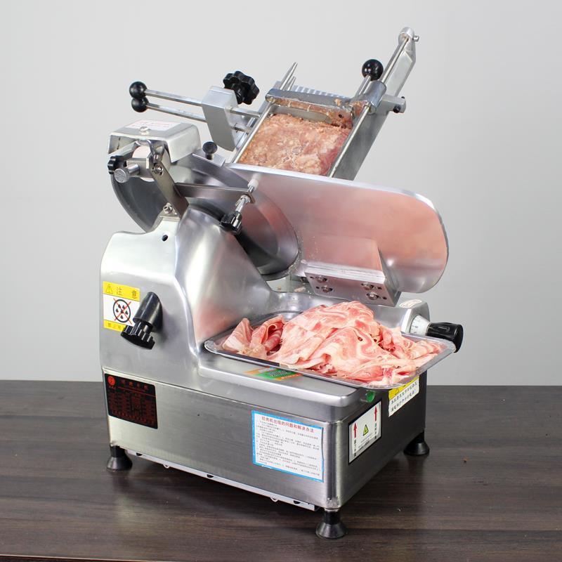 Maquina Rebanadora De Cortar Carne Meat Cutting Equipment Frozen Meat Block Cutter Electric Motor Deli Luncheon Meat Slicer