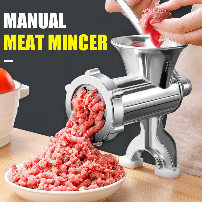 Moledora Moedor De Carne Manual Aluminum 10 Table Top Clamp Hand Meat Mincer Manual Meat Grinder