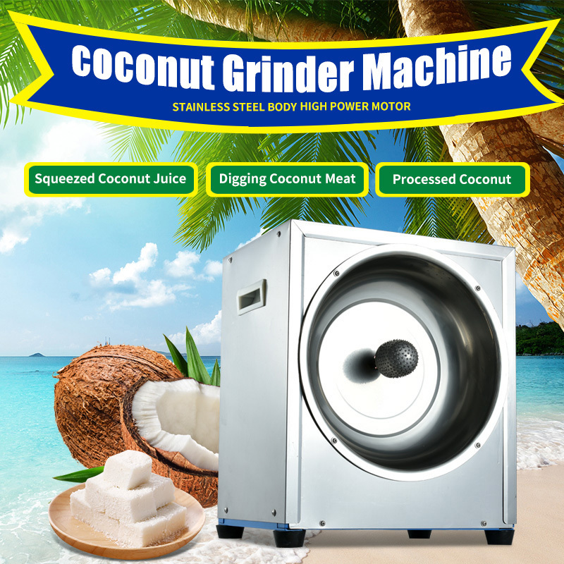 Stainless Steel Electric Coconut Processing Machine Grater Coconut Meat Grinder Grating Scrapper Scraper Machine