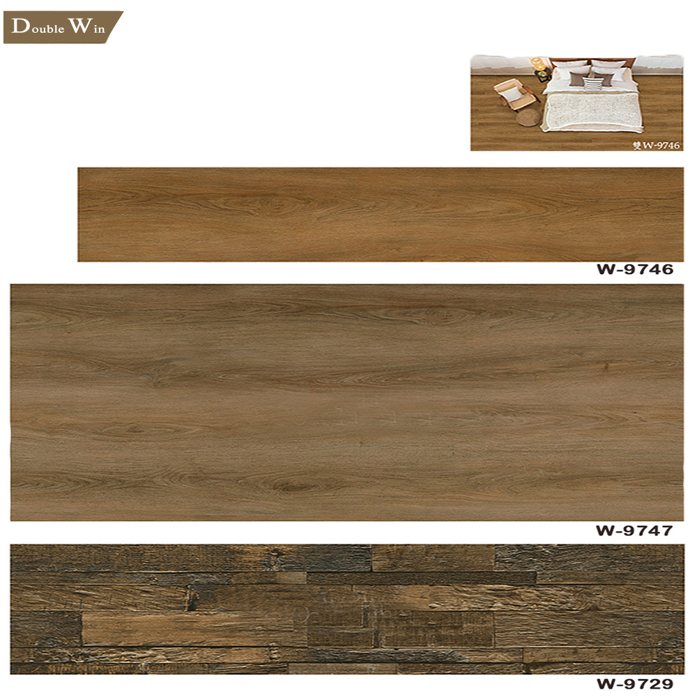 eco friendly plastic tile peel and stick plank LVT PVC waterproof oak vinyl tile flooring for commercial