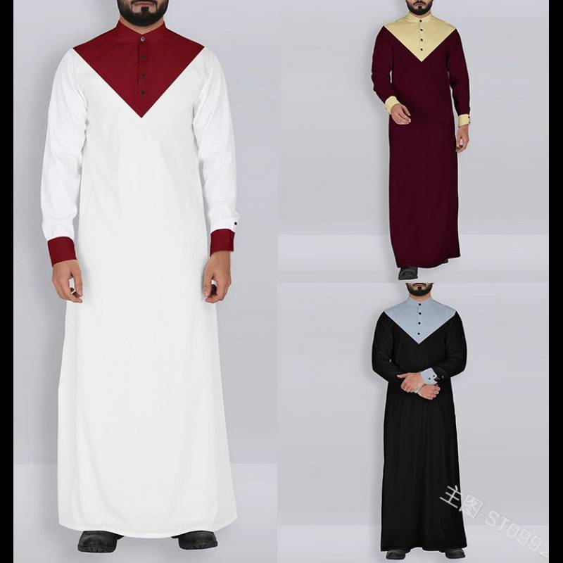 Wholesale Mens Daffah Saudi Thobes Islamic Arabic Dubai High Quality Daffah Thobes