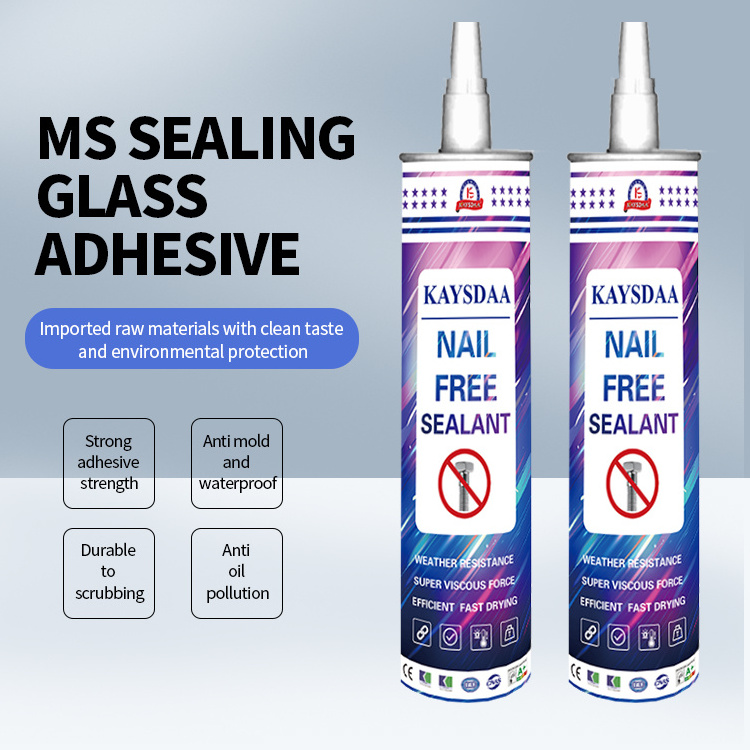 Silicone Sealant Caulking Nail Free Adhesive & Glue Roof Sealer