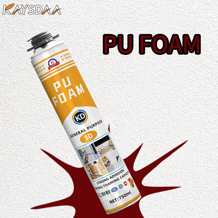 Closed Cell Foam Expanding Foam Good Hardness Gap Filling Spray Pu Polyurethane Foam