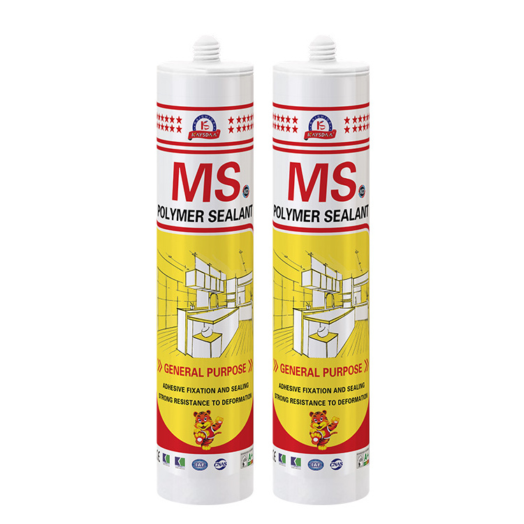 Custom Color Heat Resistant Silicone Rubber Structural Adhesive Caulking Sealant Ms Gray Clear 310ml For Metal Roof