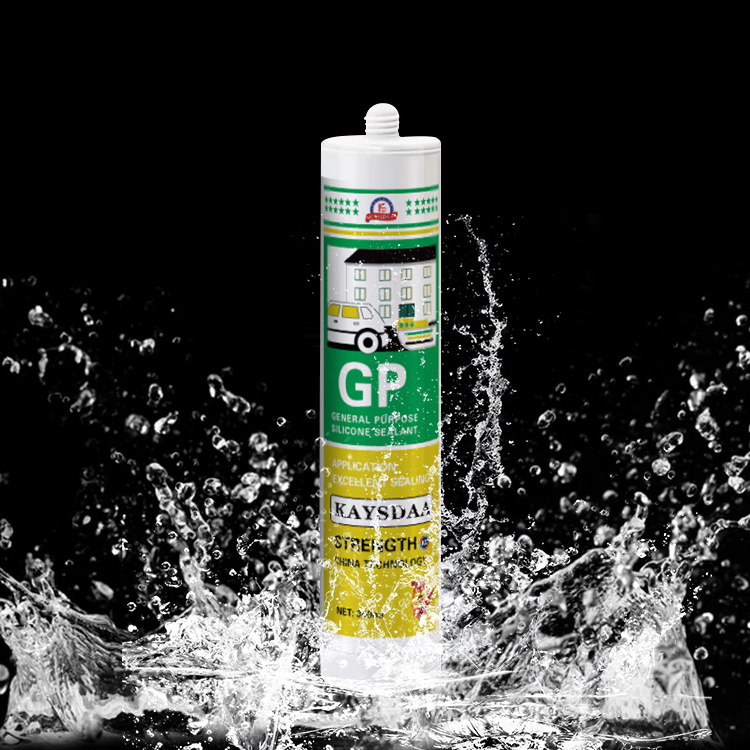 Acetic Silicone 300ml Gp Acid Silicone Outdoor Doors And Windows Bonding Sealing Glass Glue