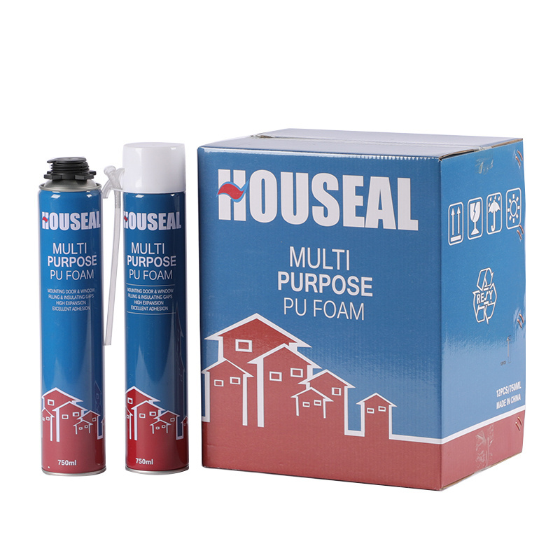 espuma de poliuretano High Quality Single-Component Waterproof Polyurethane Expanding Spray PU Foam Sealant