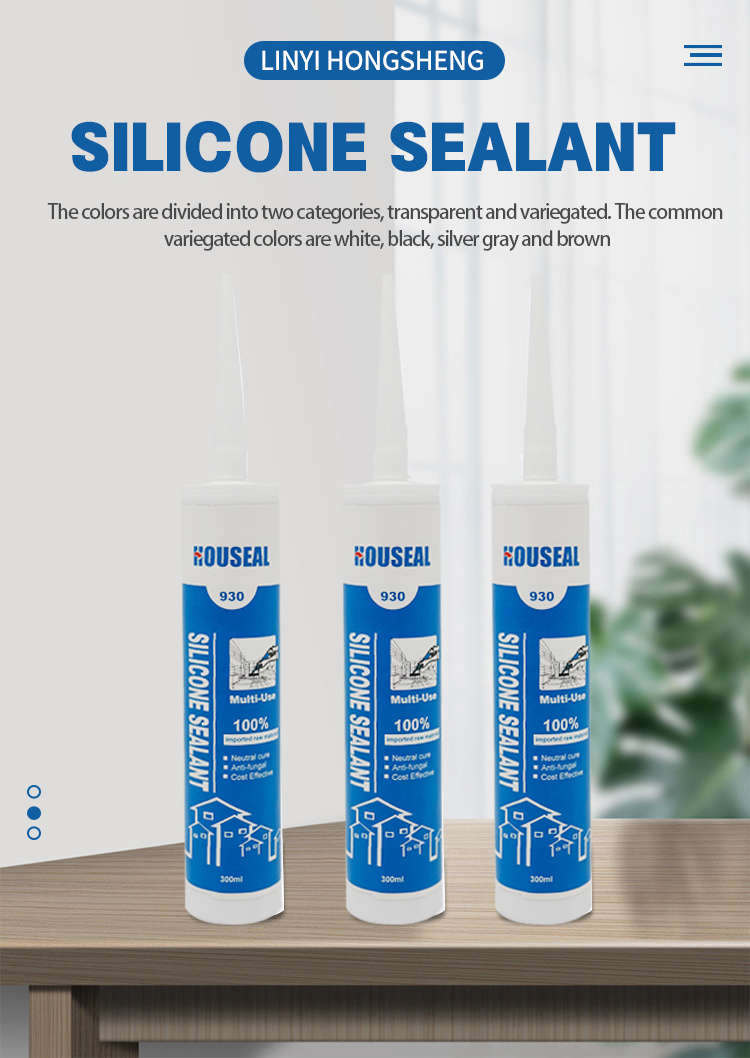 HOUSEAL RTV neutral weather proof silicone sealant plastic tiles glass transparent neutral silicone sealant for roofs and gutter