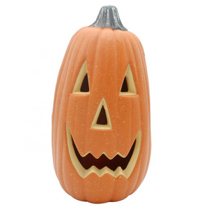 Halloween Pumpkin Lantern, LED Jack- O- Lantern Lights Head Outdoor Indoor Festival Decorative Lamp ( Orange )