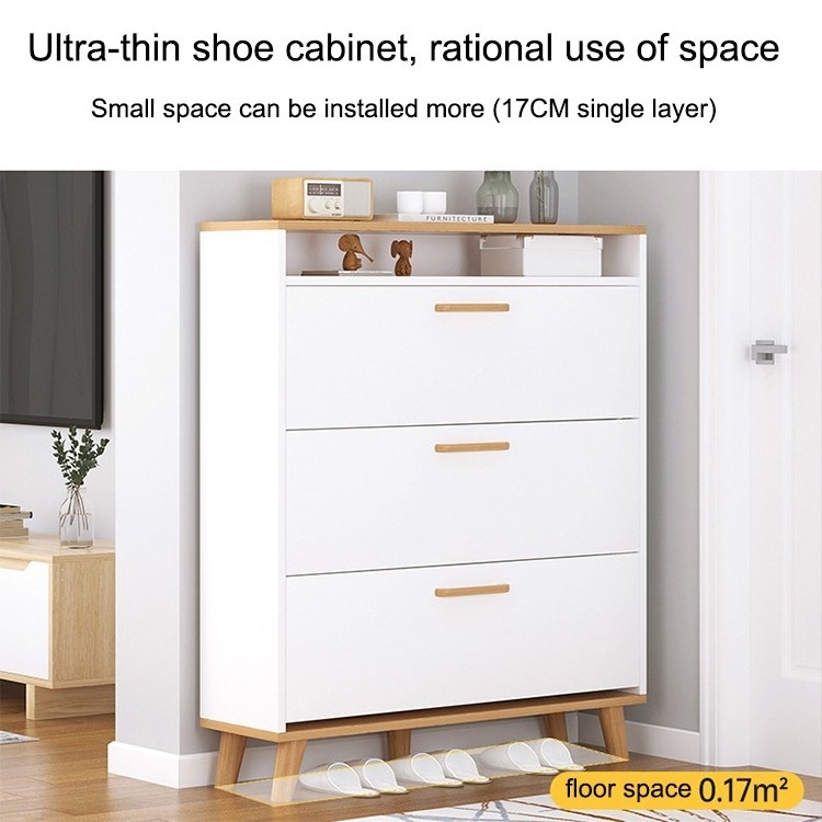 Living Room Furniture Shoe Rack Shoe Storage Cabinet Shoe Rack Shoebox Cabinet Wooden Simple and Modern Solid Wood,solid Wood