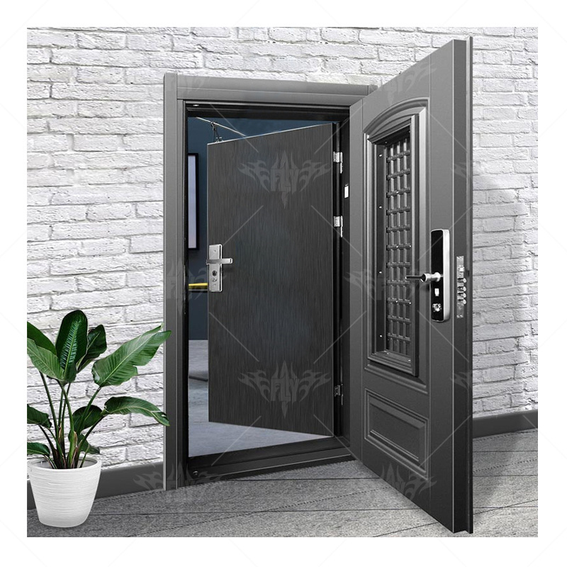 Guangdong home door security high exterior security doors  security door lock reinforcement