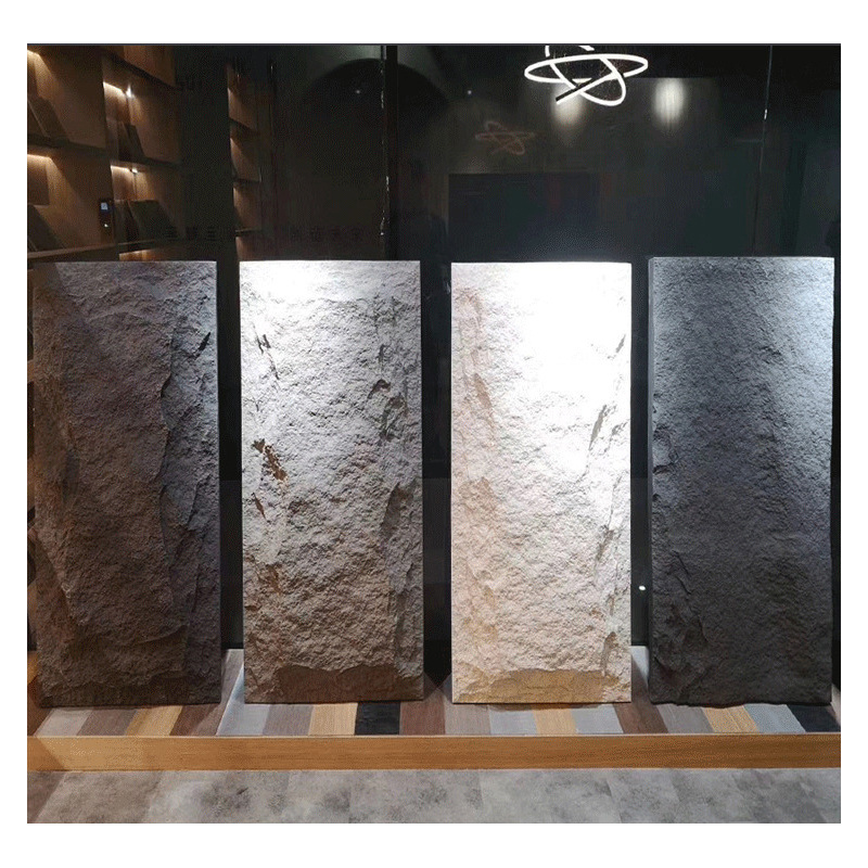 New arrive pillar panel stone column wraps decorative artificial 3d pu faux pu rock veneer stone wall panels