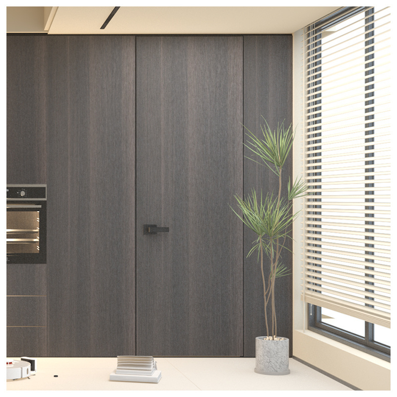 Germany room timber invisible door wood veneer door invisible for bedroom interior wood invisible door