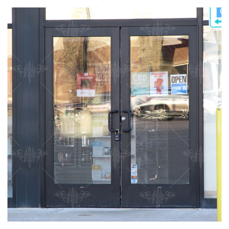 Swing Commercial Store Front Door Commercial Glass Door Double Entry Doors Commercial