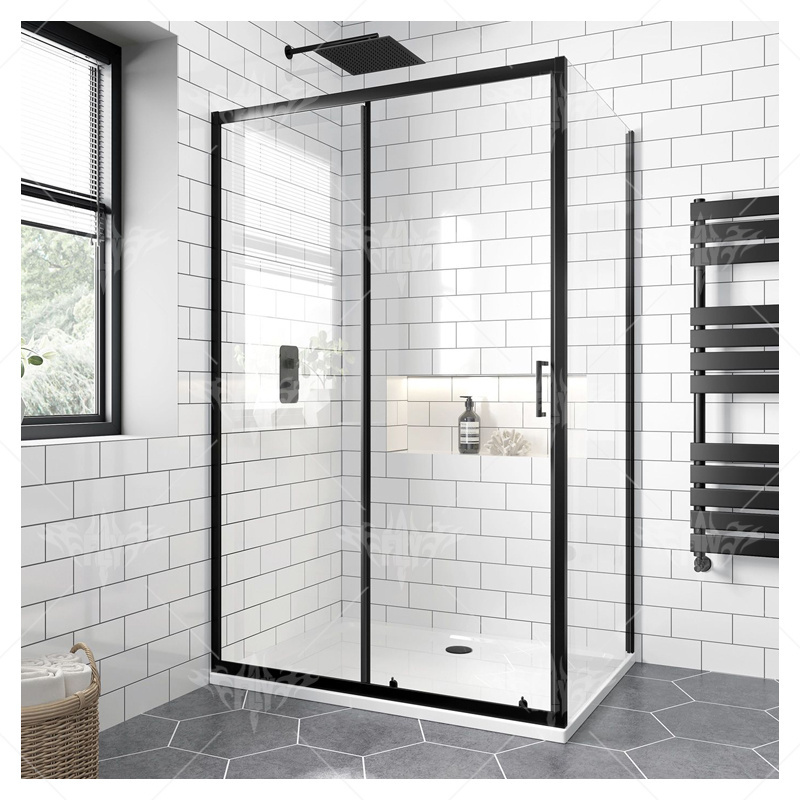 black bathroom shower door sliding simple shower room modern shower doors