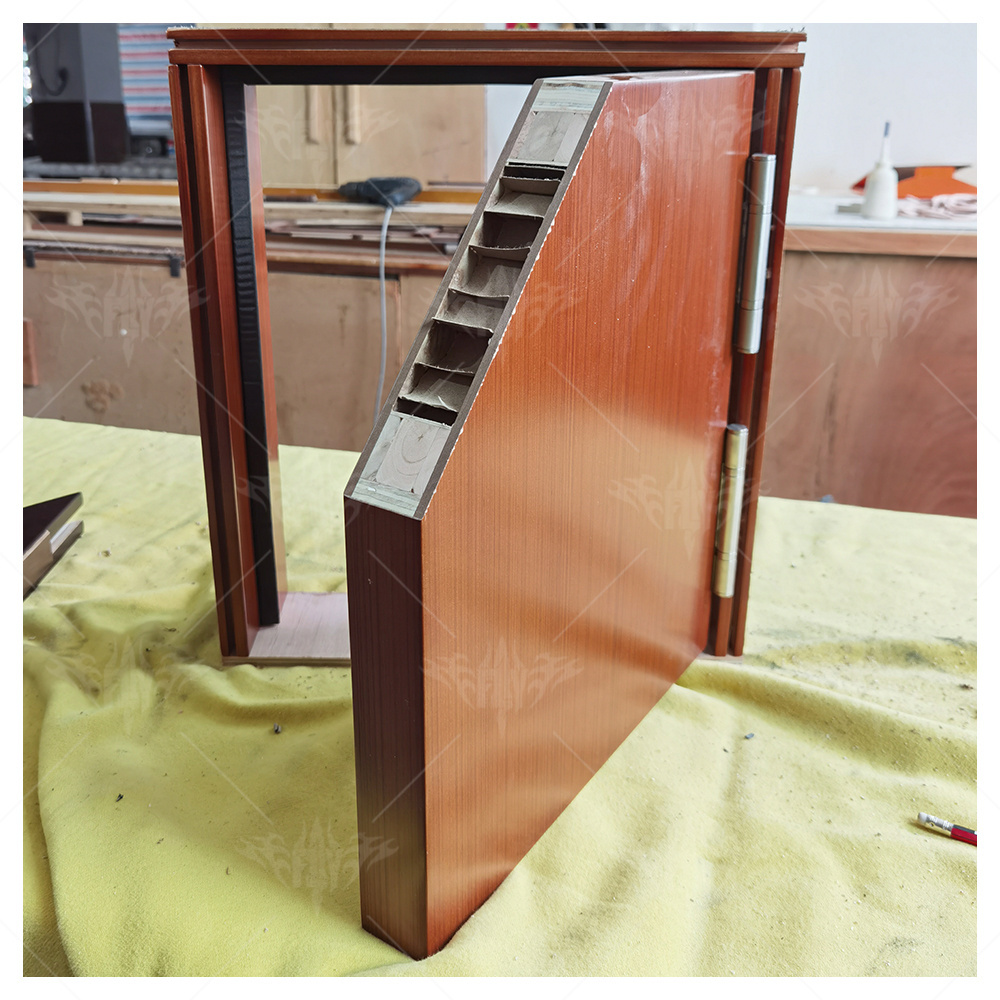 China source factory fire rated hotel door sound proof wood doors interior room black walnut room doors sample