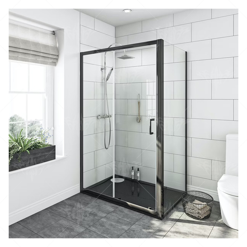 black bathroom shower door sliding simple shower room modern shower doors